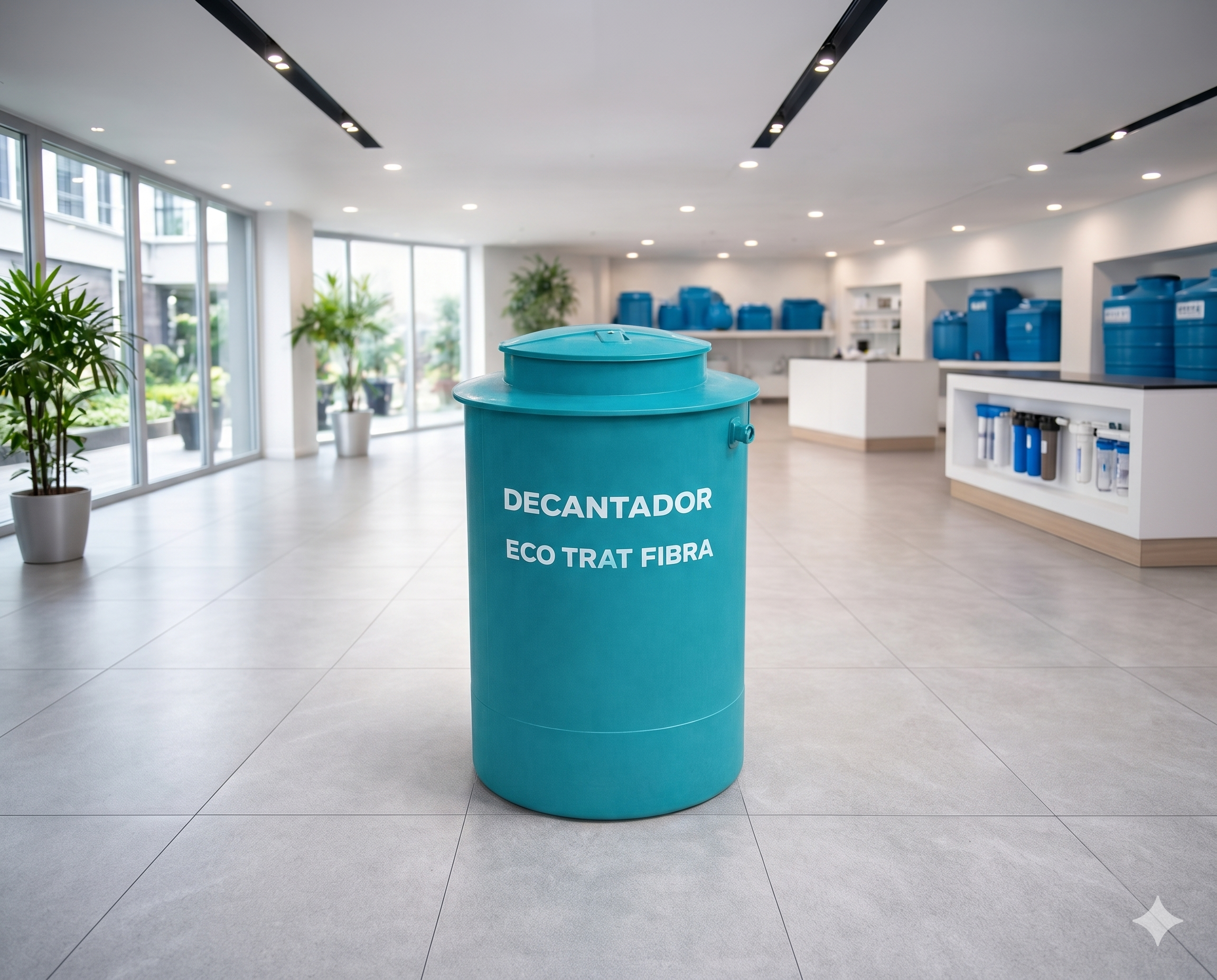 Decantador Eco Trat Fibra ETF-500 – Sistema Eficiente de Tratamento de Efluentes